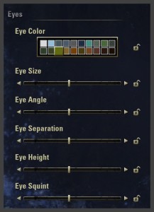 Character creation - eye design